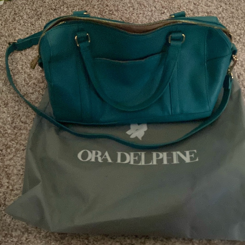 Ora Delphine Teal Shoulder Bag